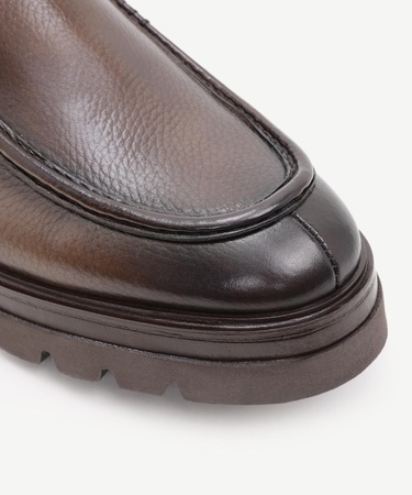  YARGICI Retro Görünümlü Lastikli Deri Bot