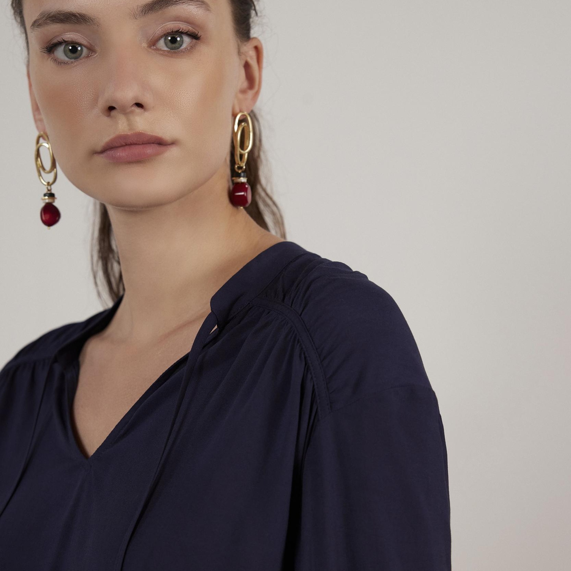 YARGICI Önü Bağlamalı Bluz