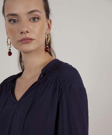  YARGICI Önü Bağlamalı Bluz