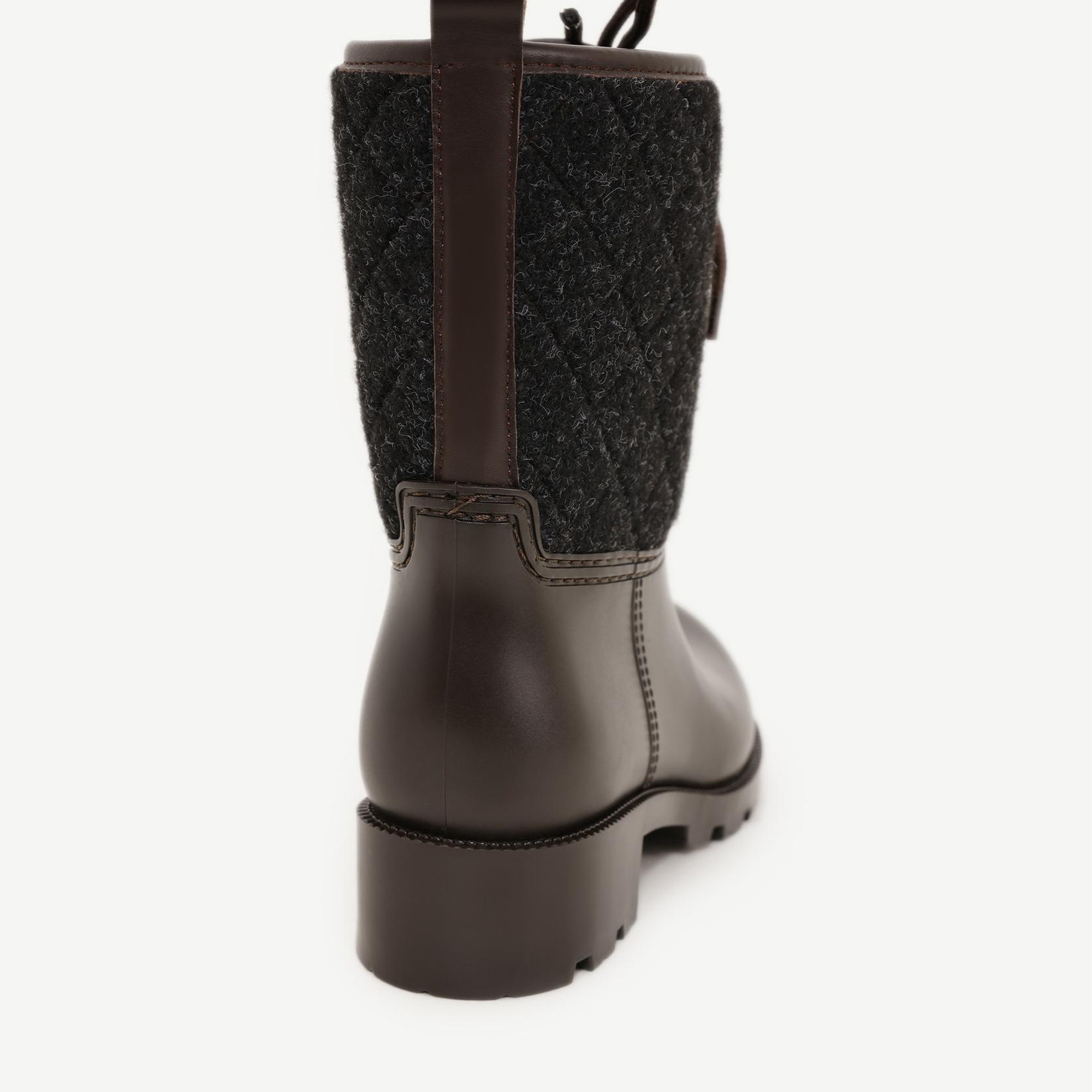 YARGICI Kapitone Detaylı Kısa Yağmur Botu