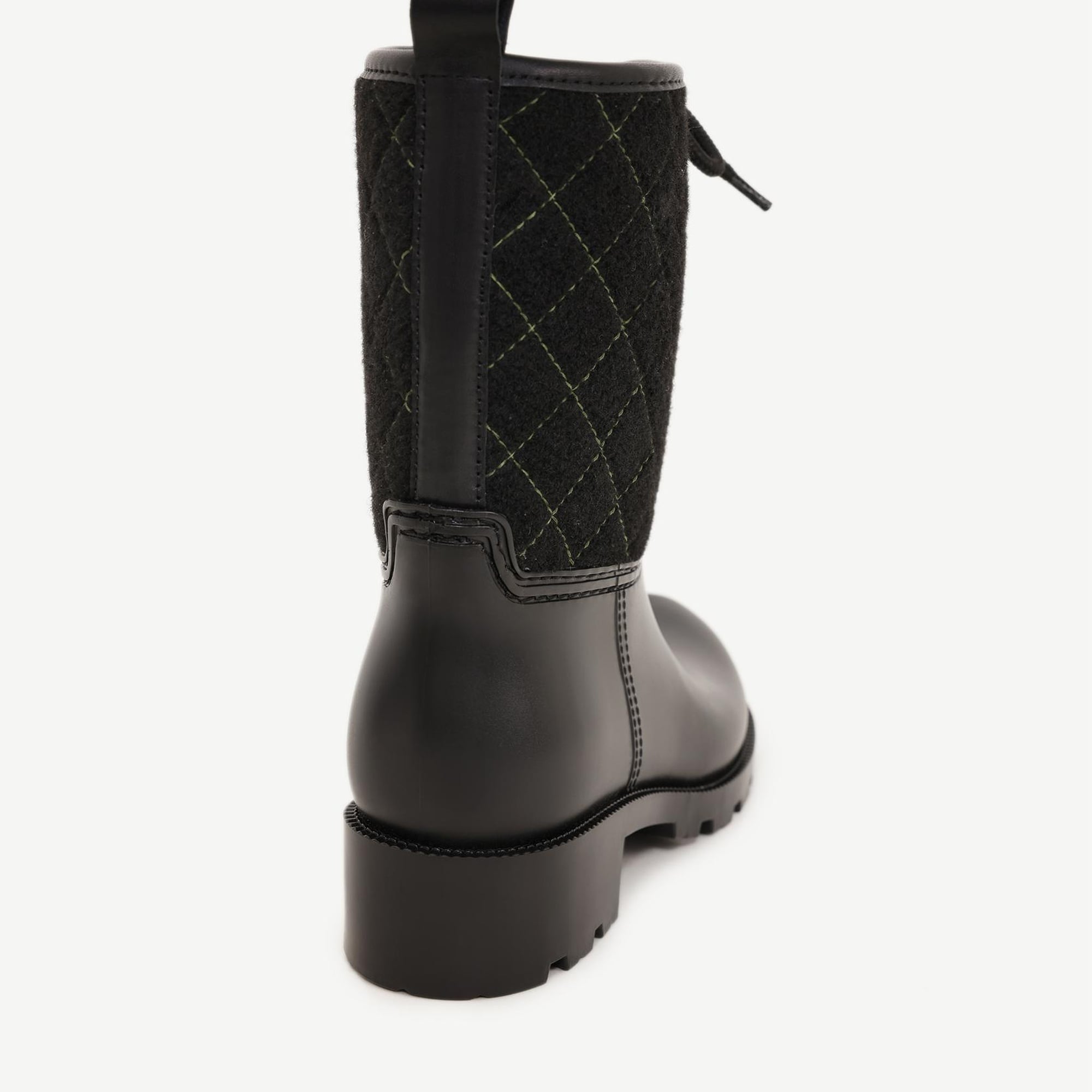 YARGICI Kapitone Detaylı Kısa Yağmur Botu