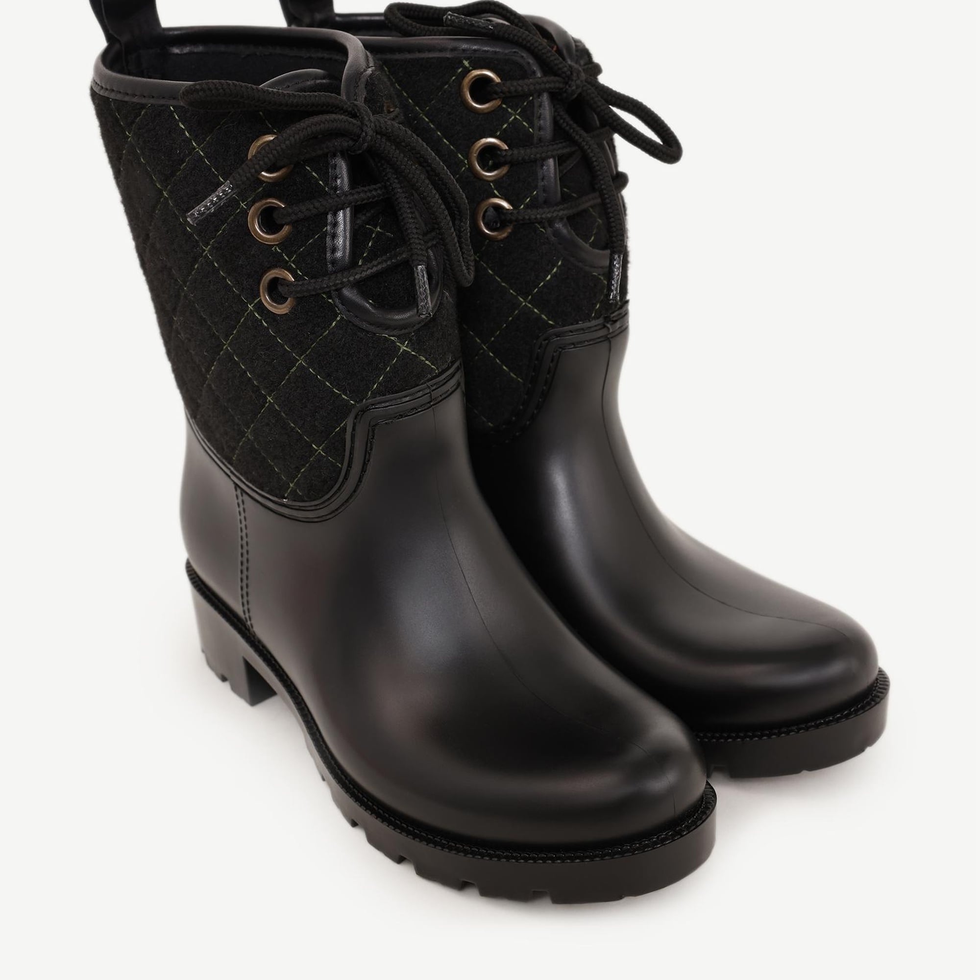 YARGICI Kapitone Detaylı Kısa Yağmur Botu