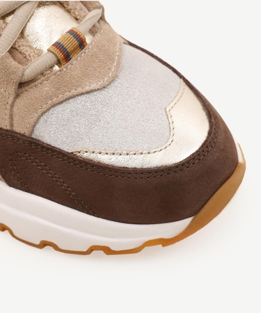  YARGICI Kalın Tabanlı Deri Sneaker