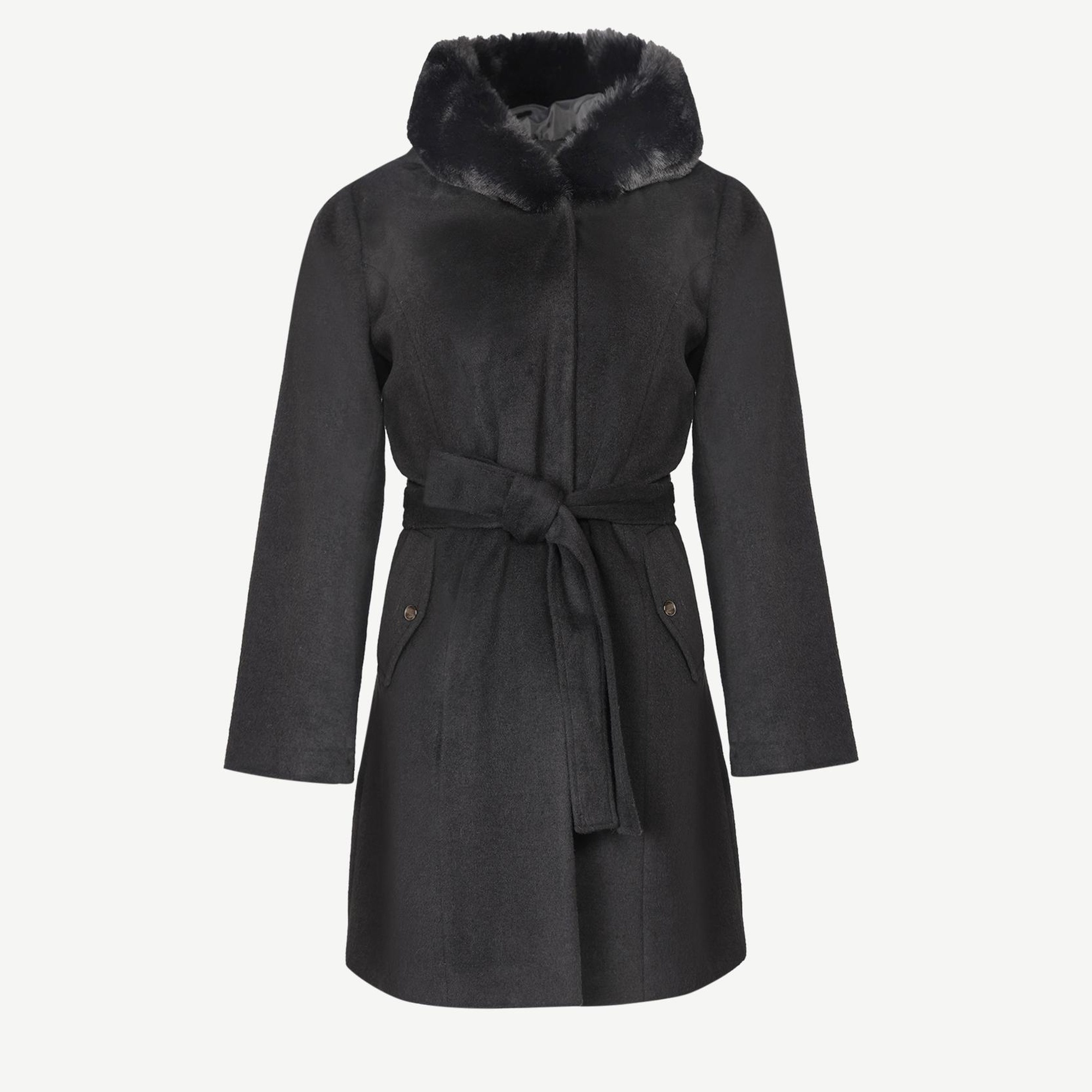 YARGICI Kapüşon Detaylı Palto