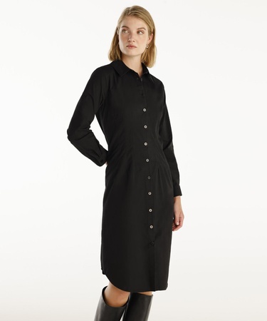  YARGICI Pens Detaylı Uzun Kollu Gömlek Elbise