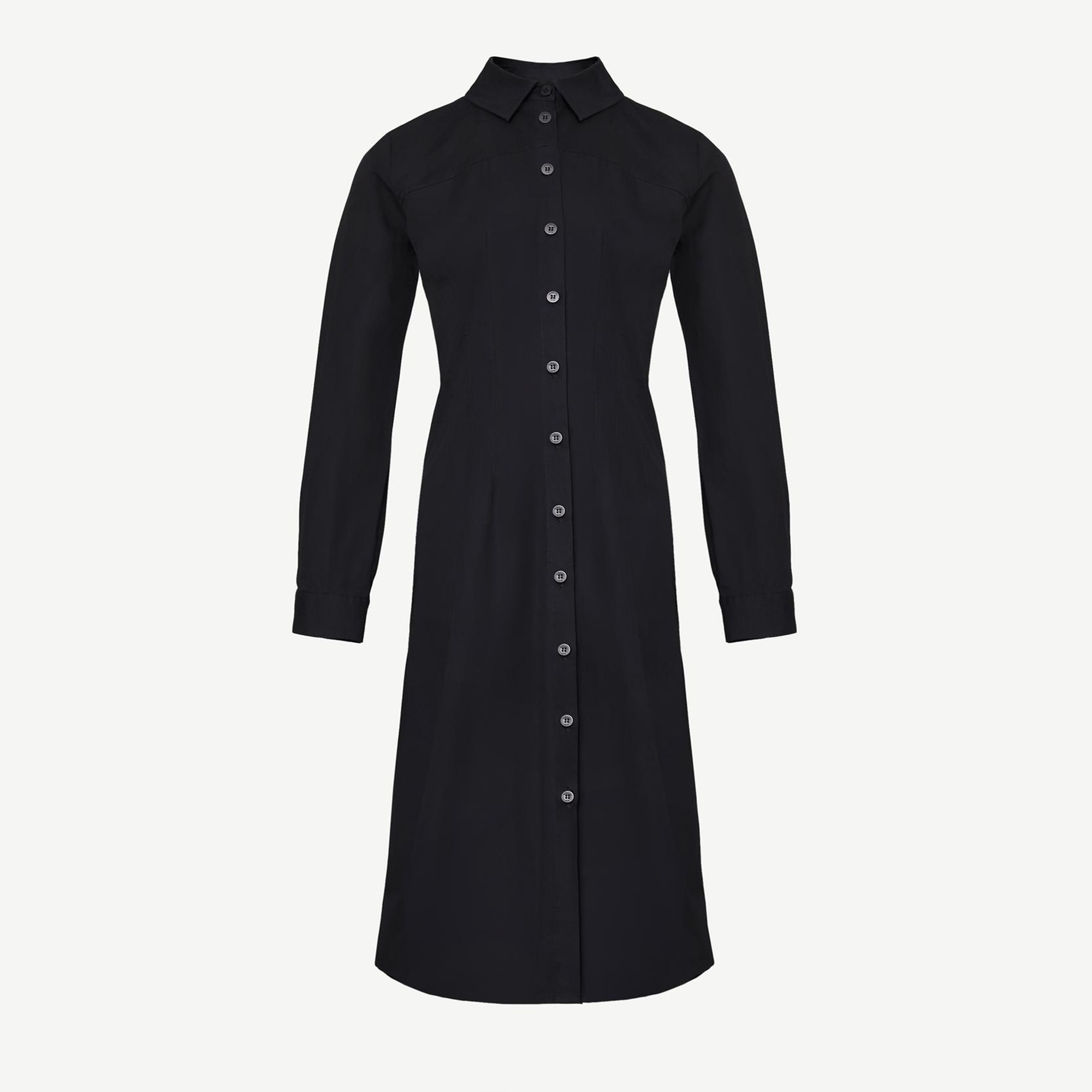 YARGICI Pens Detaylı Uzun Kollu Gömlek Elbise