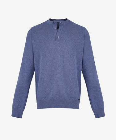  YARGICI Erkek Bisiklet Yaka Düğmeli  Triko