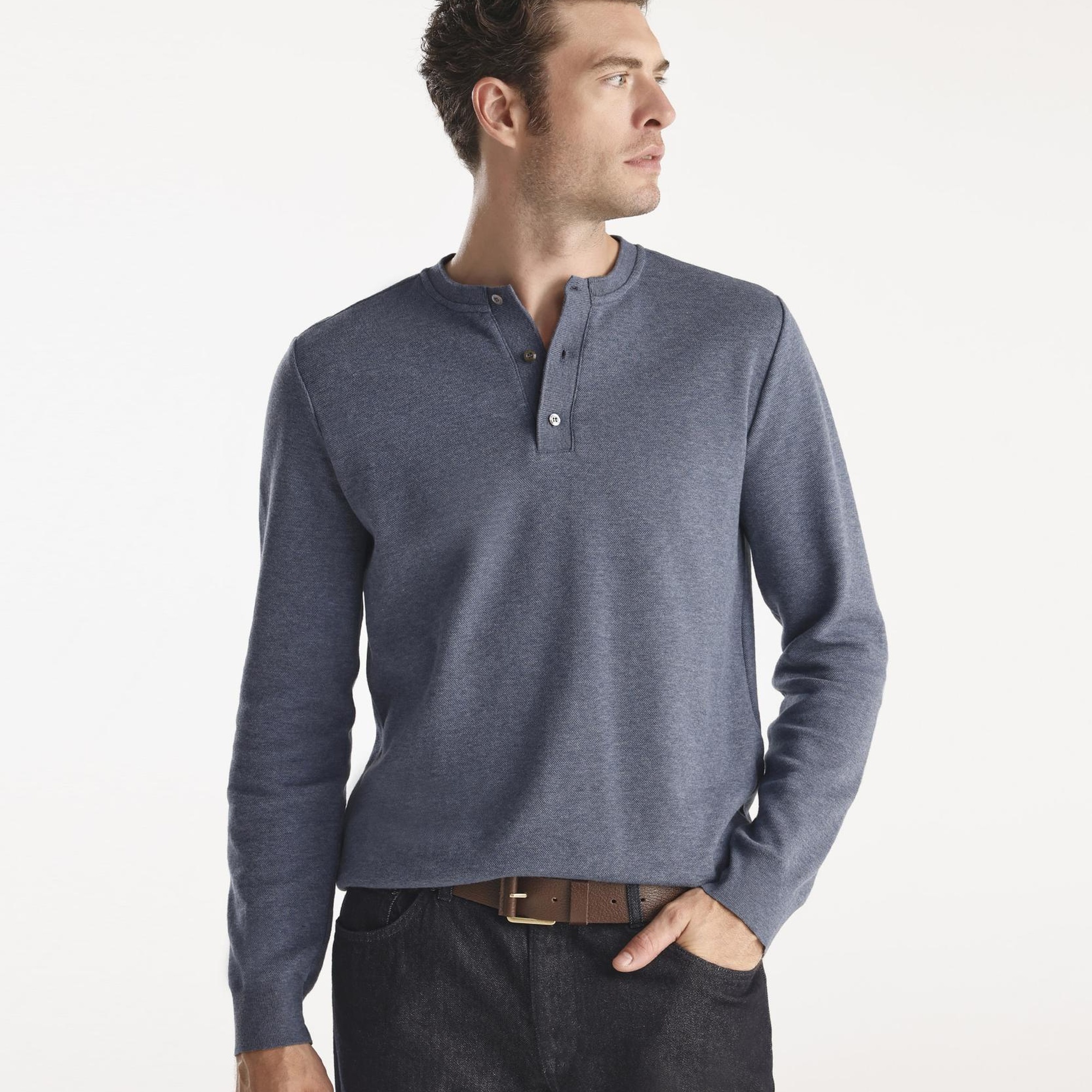 YARGICI Erkek Bisiklet Yaka Düğmeli  Triko