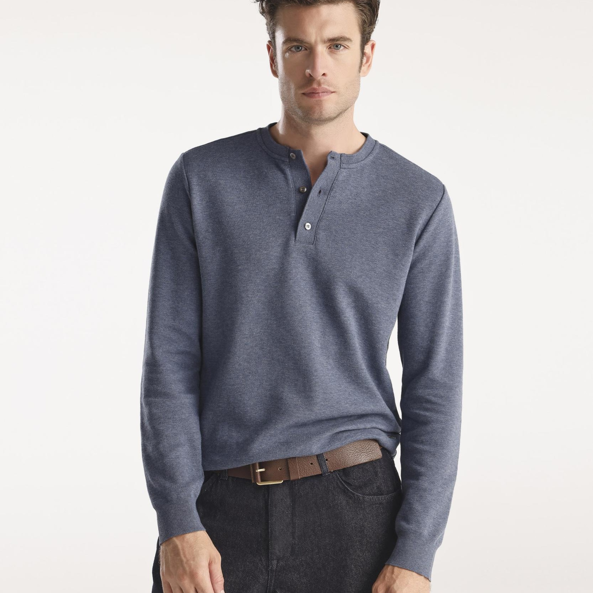 YARGICI Erkek Bisiklet Yaka Düğmeli  Triko