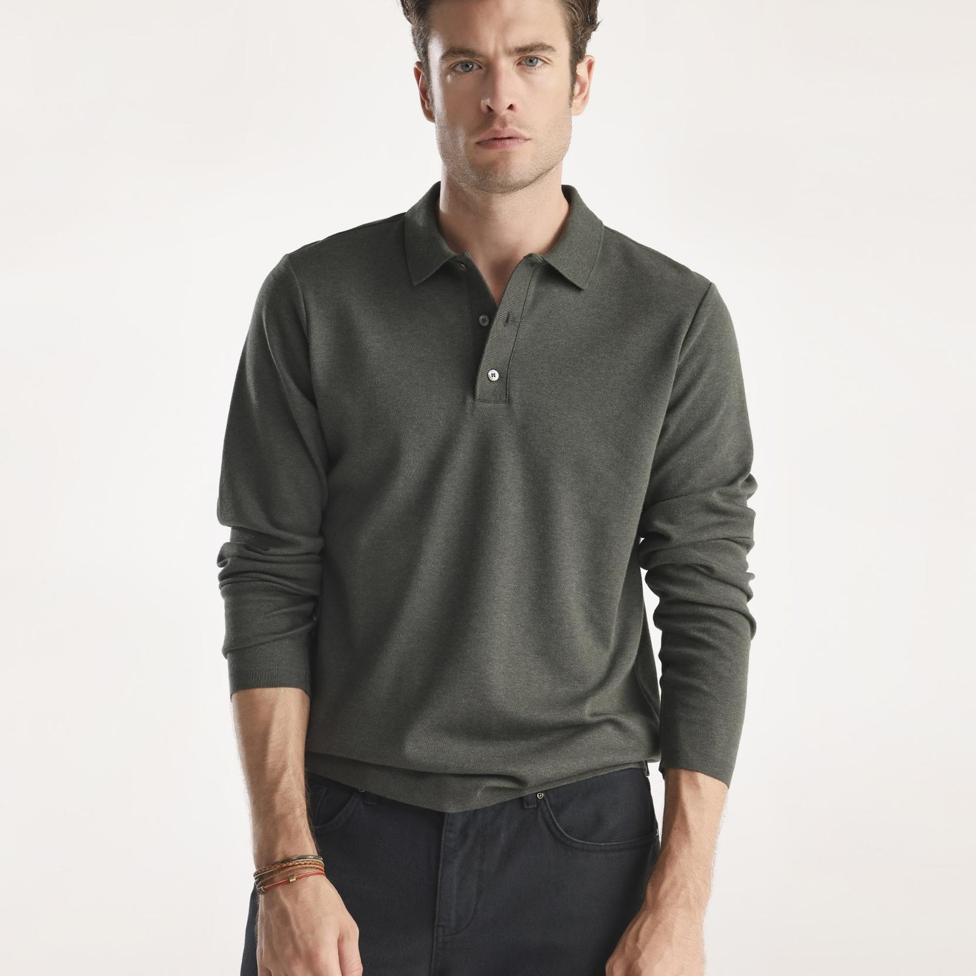 YARGICI Erkek Henry Uzun Kol Triko