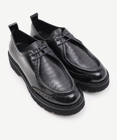  YARGICI İki Bağlı Deri Ayakkabı