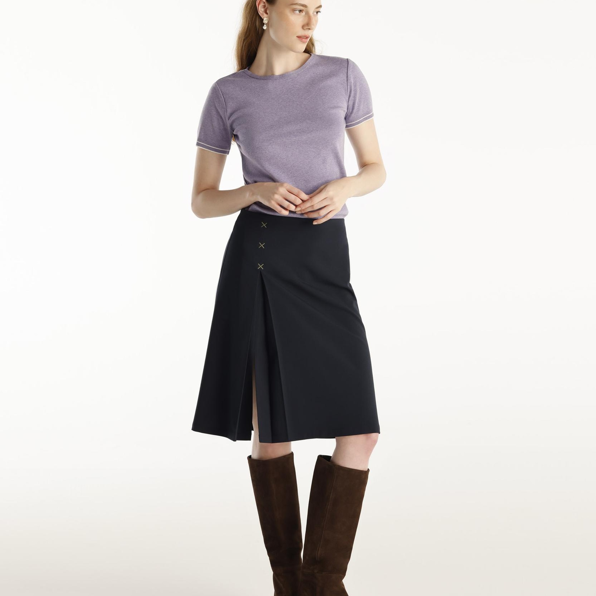 YARGICI Punteriz Detaylı Etek