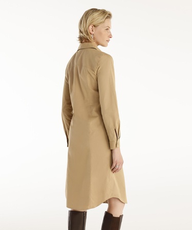  YARGICI Pens Detaylı Uzun Kollu Gömlek Elbise