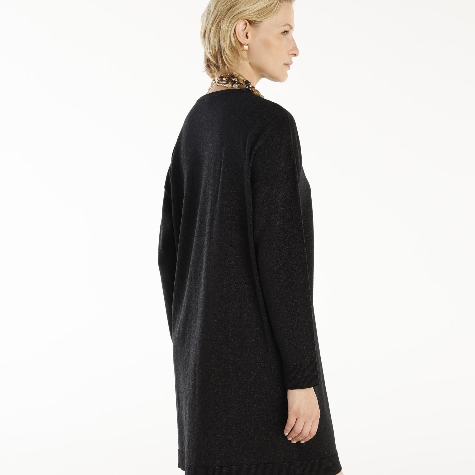 YARGICI Bisiklet Yaka Diz Üstü Triko Elbise