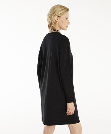  YARGICI Bisiklet Yaka Diz Üstü Triko Elbise