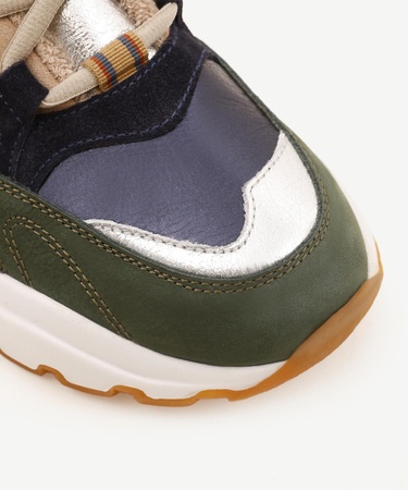  YARGICI Kalın Tabanlı Deri Sneaker