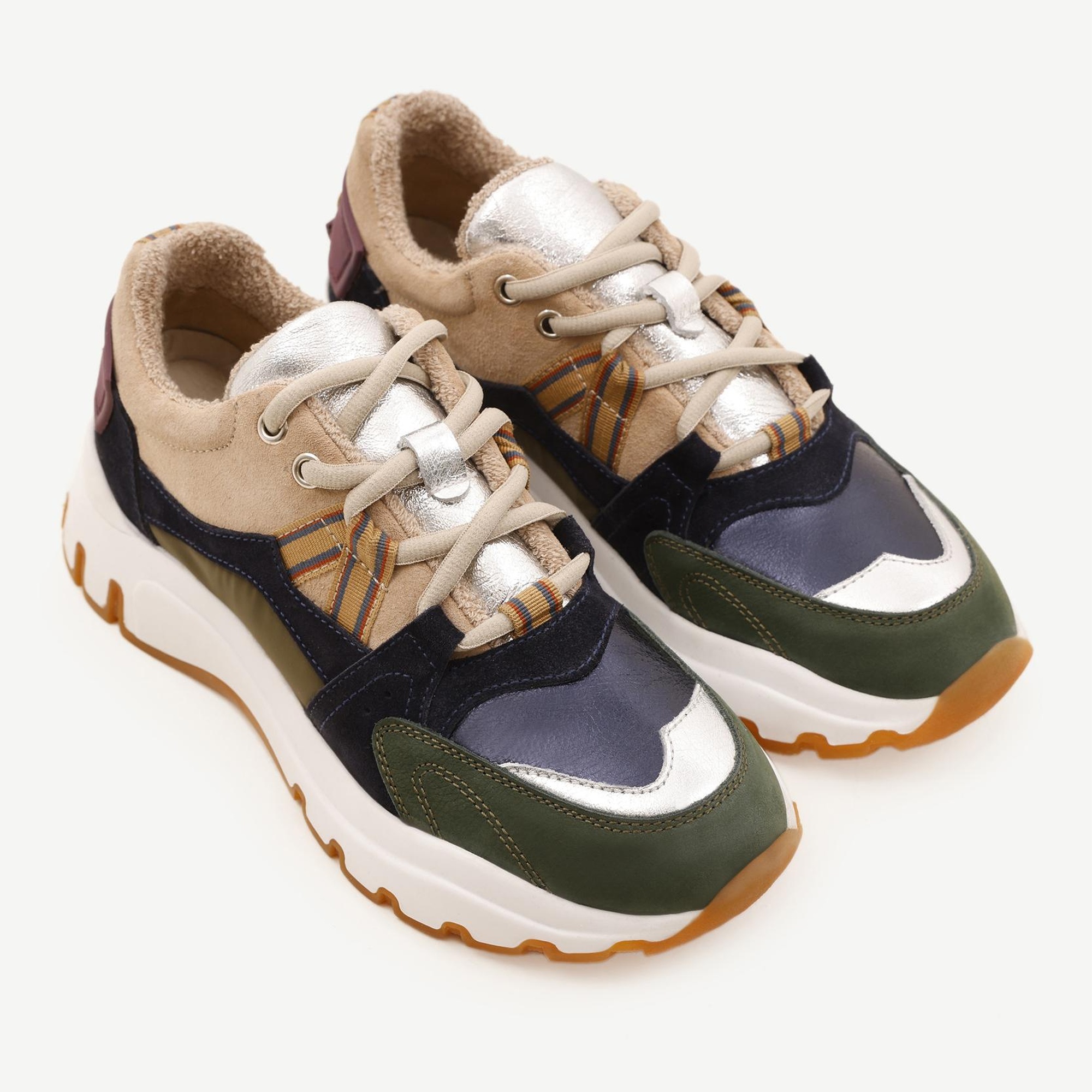 YARGICI Kalın Tabanlı Deri Sneaker