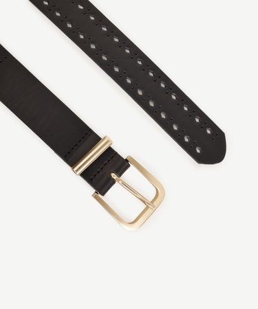  YARGICI Zımba Detaylı Deri Kemer