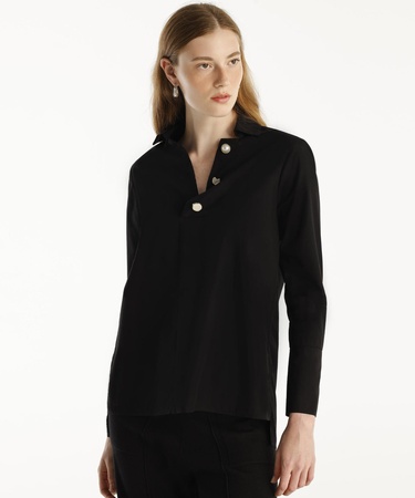  YARGICI Düğme Detaylı Bluz