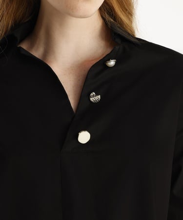  YARGICI Düğme Detaylı Bluz