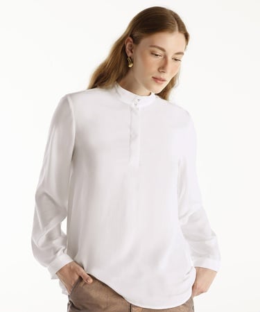  YARGICI İnci Düğmeli Bluz