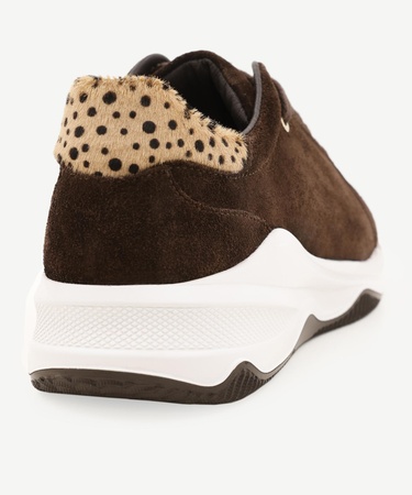  YARGICI Tay Tüyü Detaylı Deri Sneaker