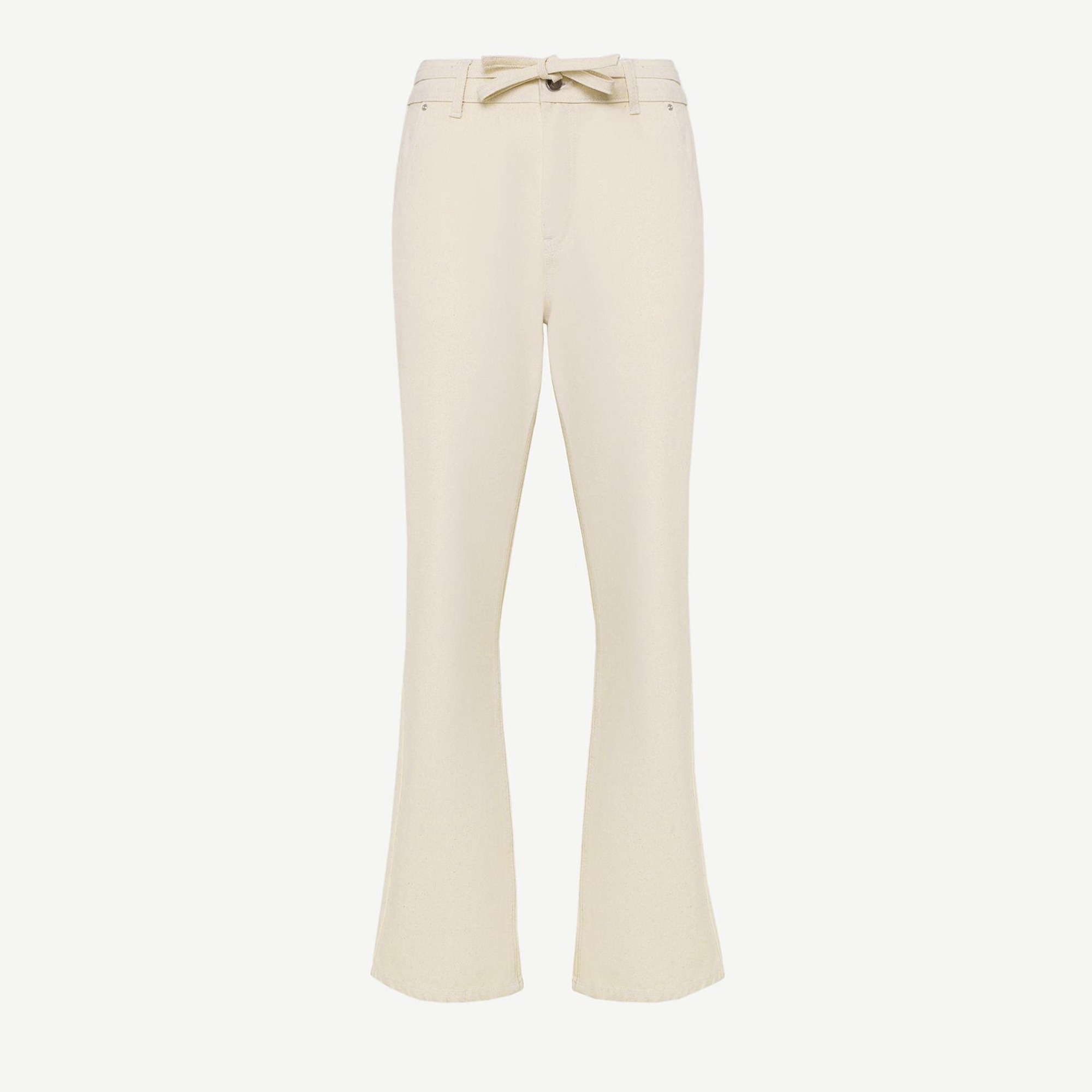 YARGICI Rahat Kalıp Kemer Detaylı Denim Pantolon