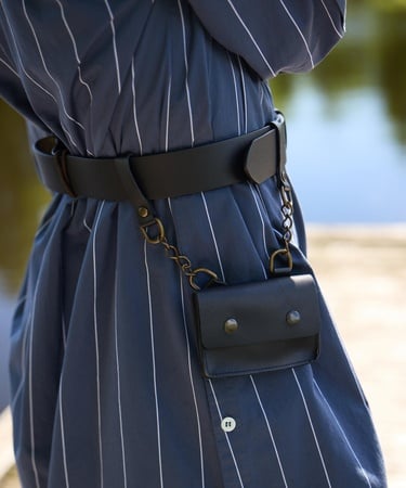  YARGICI Cüzdan Detaylı Deri Kemer