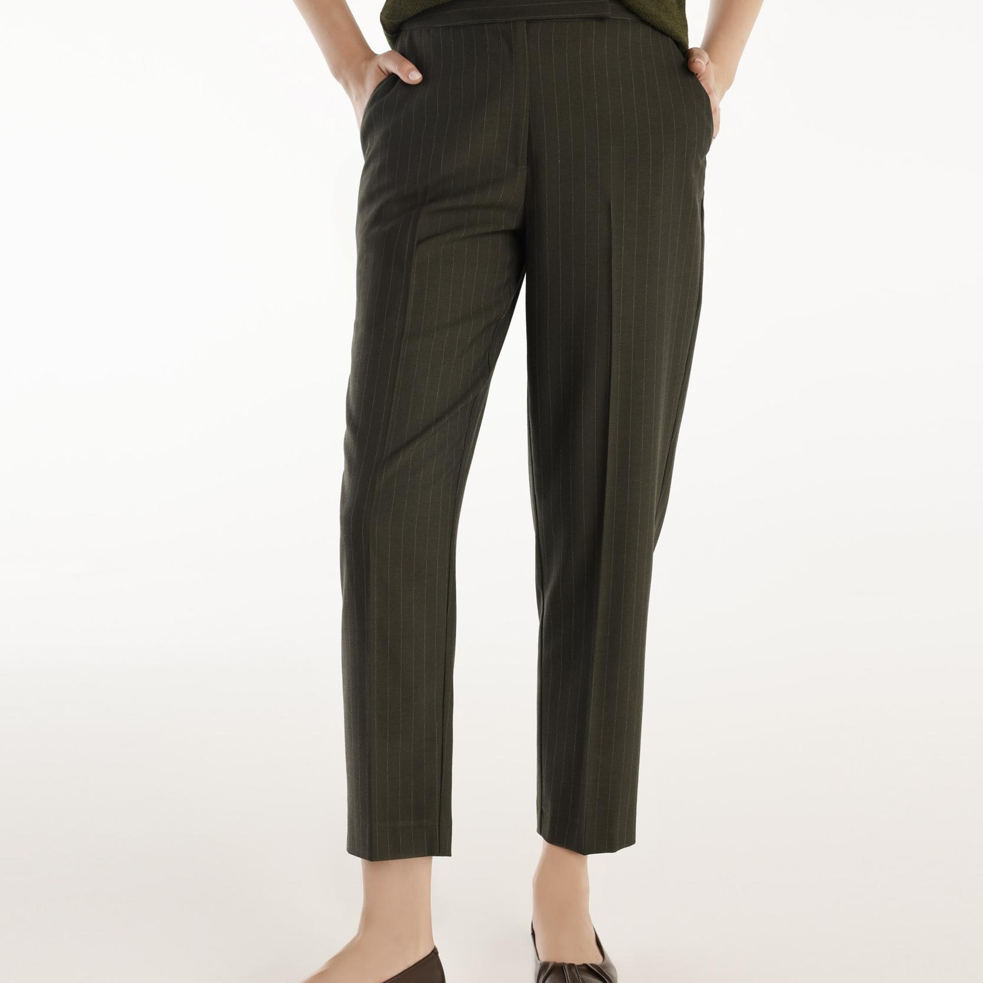 YARGICI Ütü Çizgili Pantolon