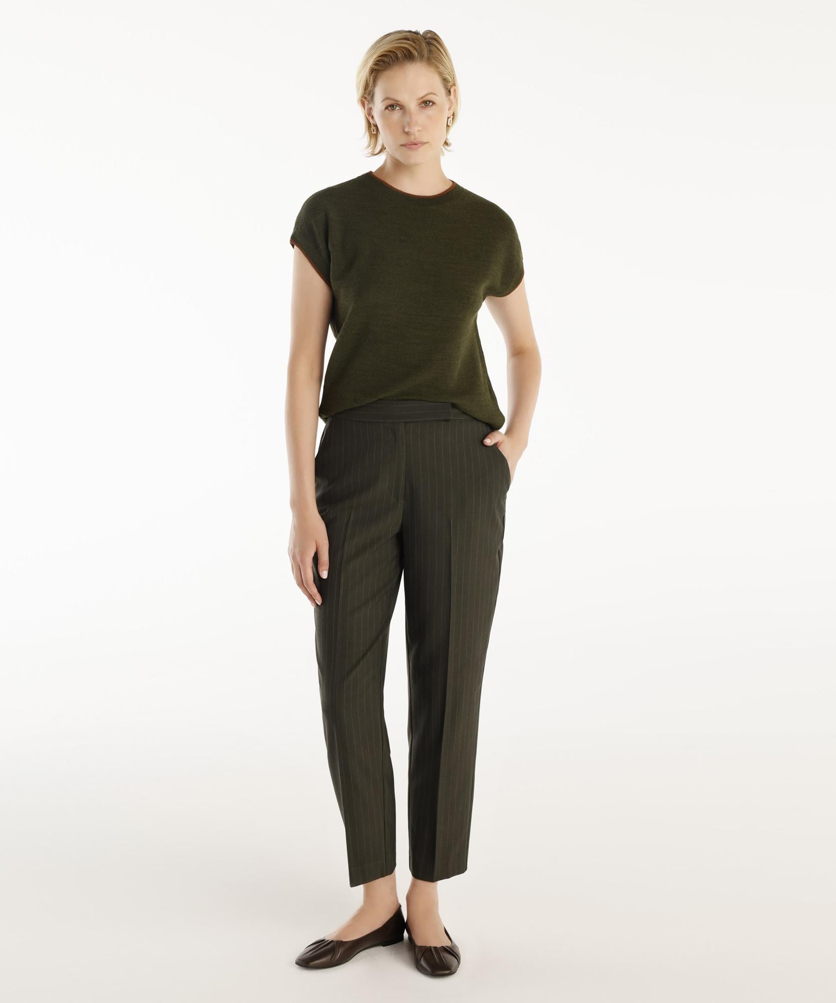  YARGICI Ütü Çizgili Pantolon