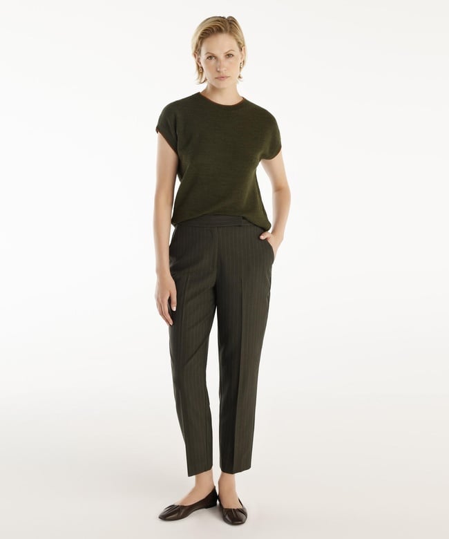  YARGICI Ütü Çizgili Pantolon