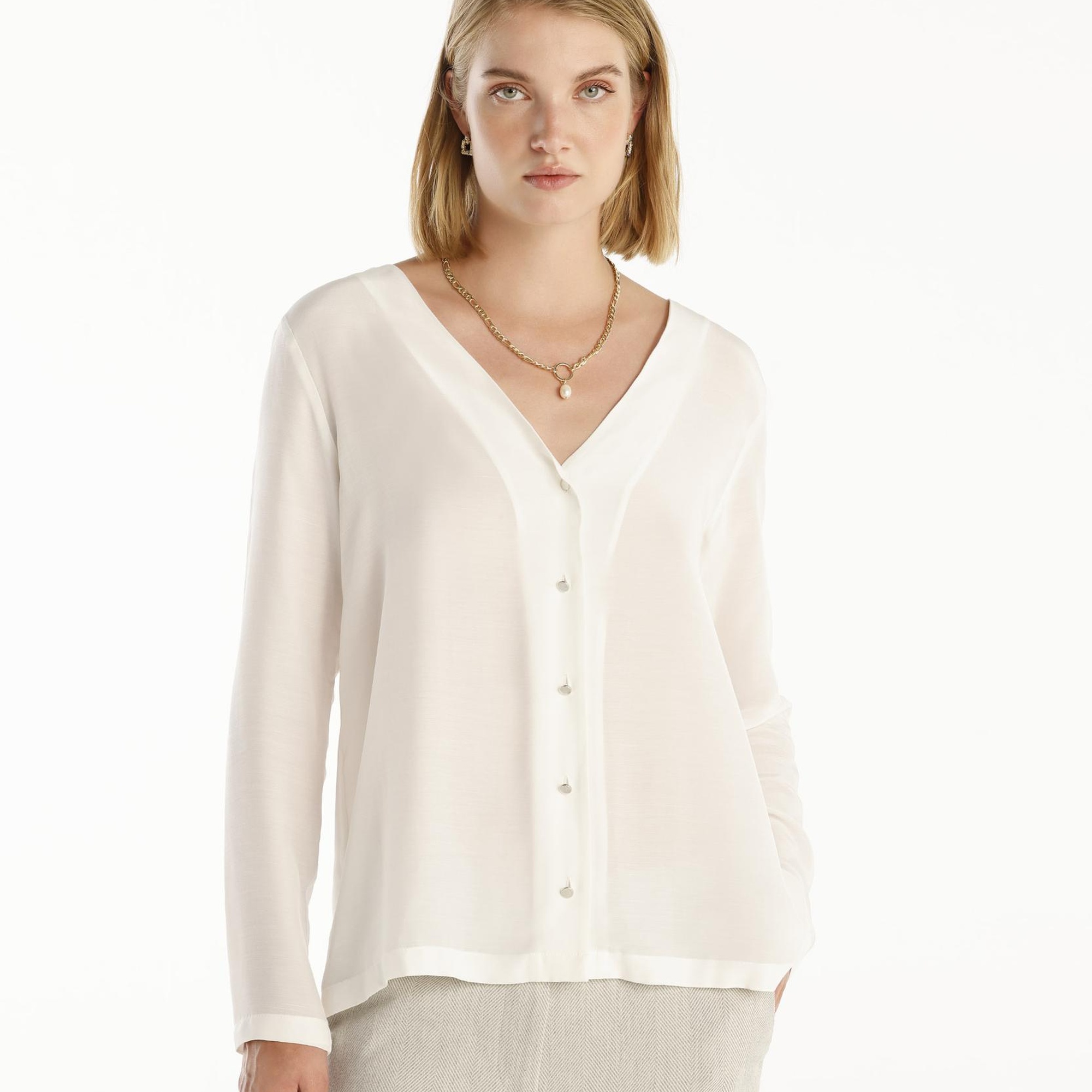 YARGICI V Yaka Gömlek