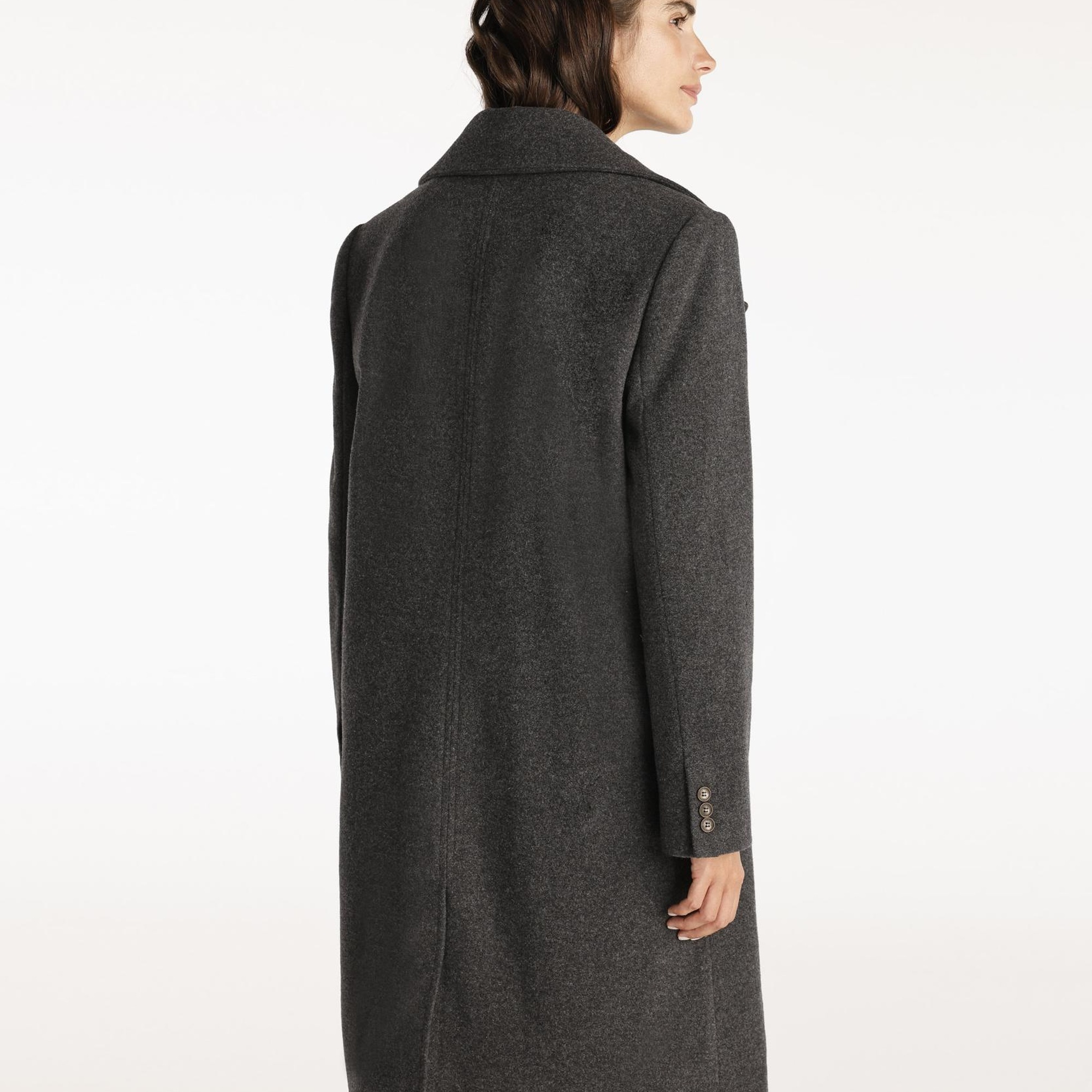 YARGICI Geniş Yakalı Düz Kesim Palto