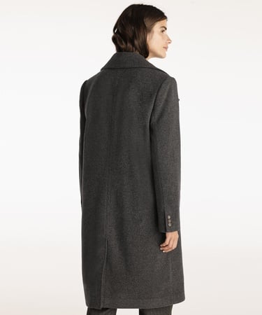  YARGICI Geniş Yakalı Düz Kesim Palto