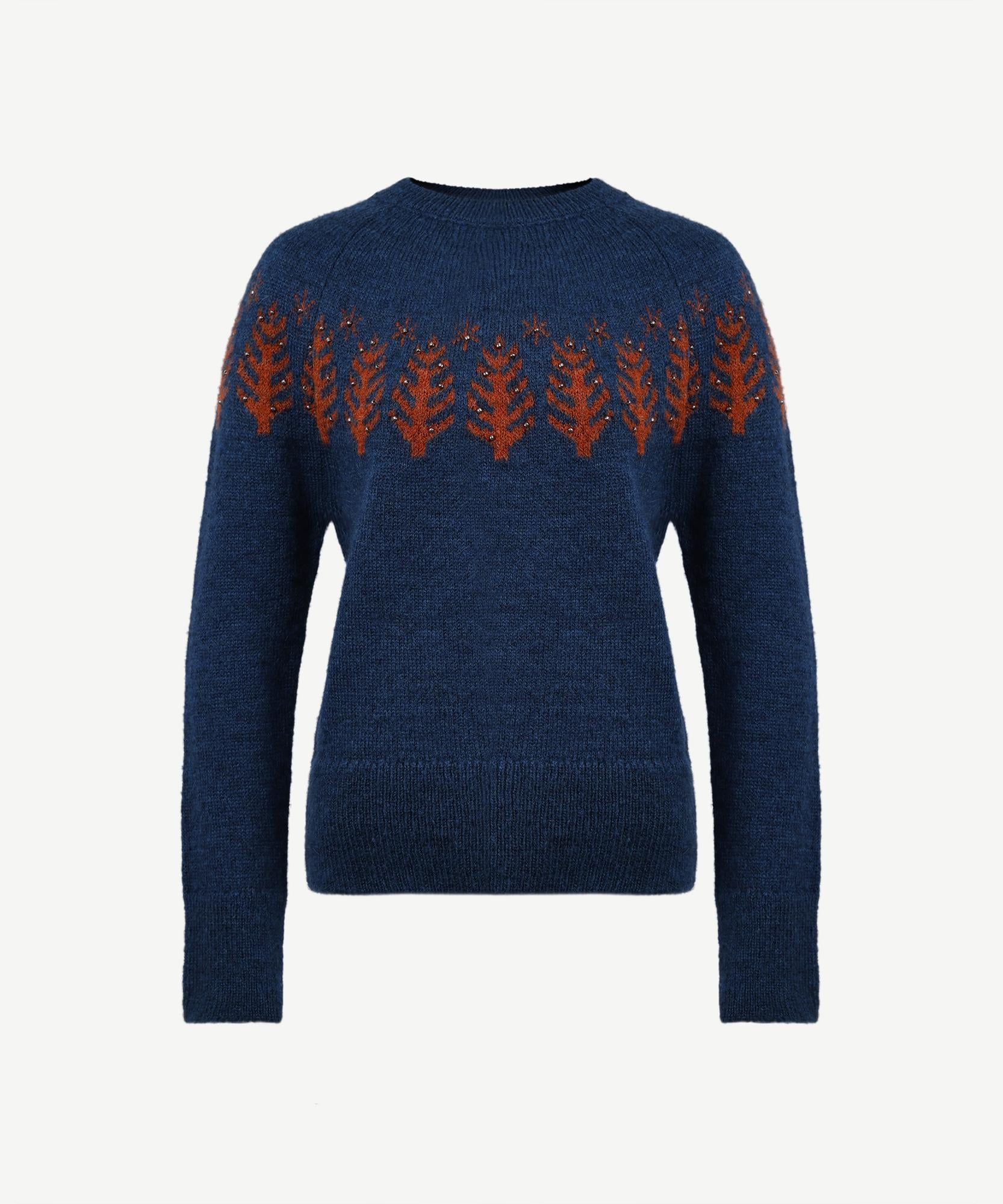  YARGICI Nakış Detaylı Kazak