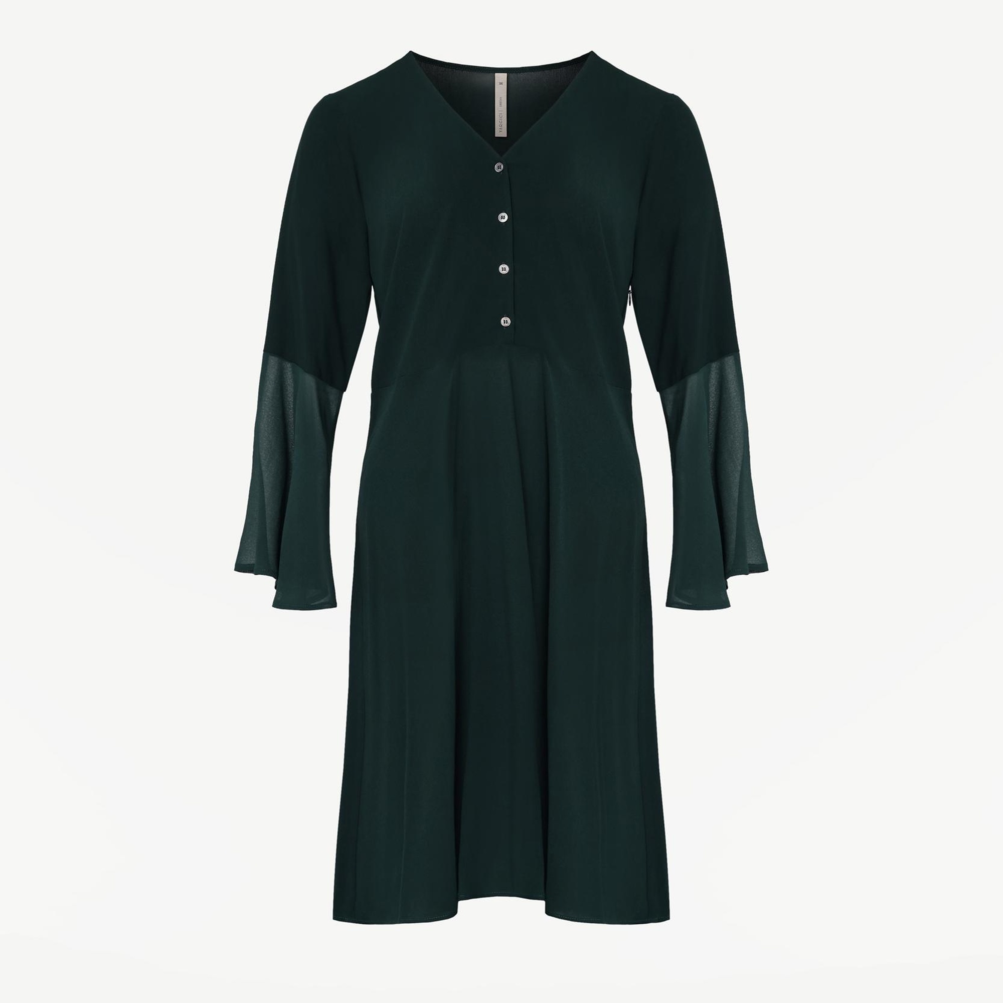 YARGICI V Yakalı Elbise