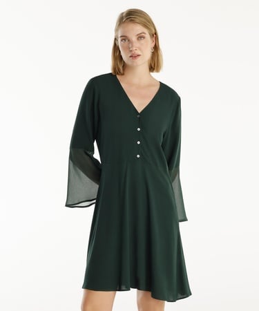  YARGICI V Yakalı Elbise