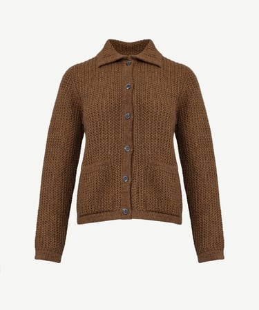  YARGICI Ceket Yakalı Triko Hırka