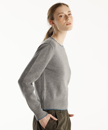  YARGICI Yakalı Detaylı Kazak