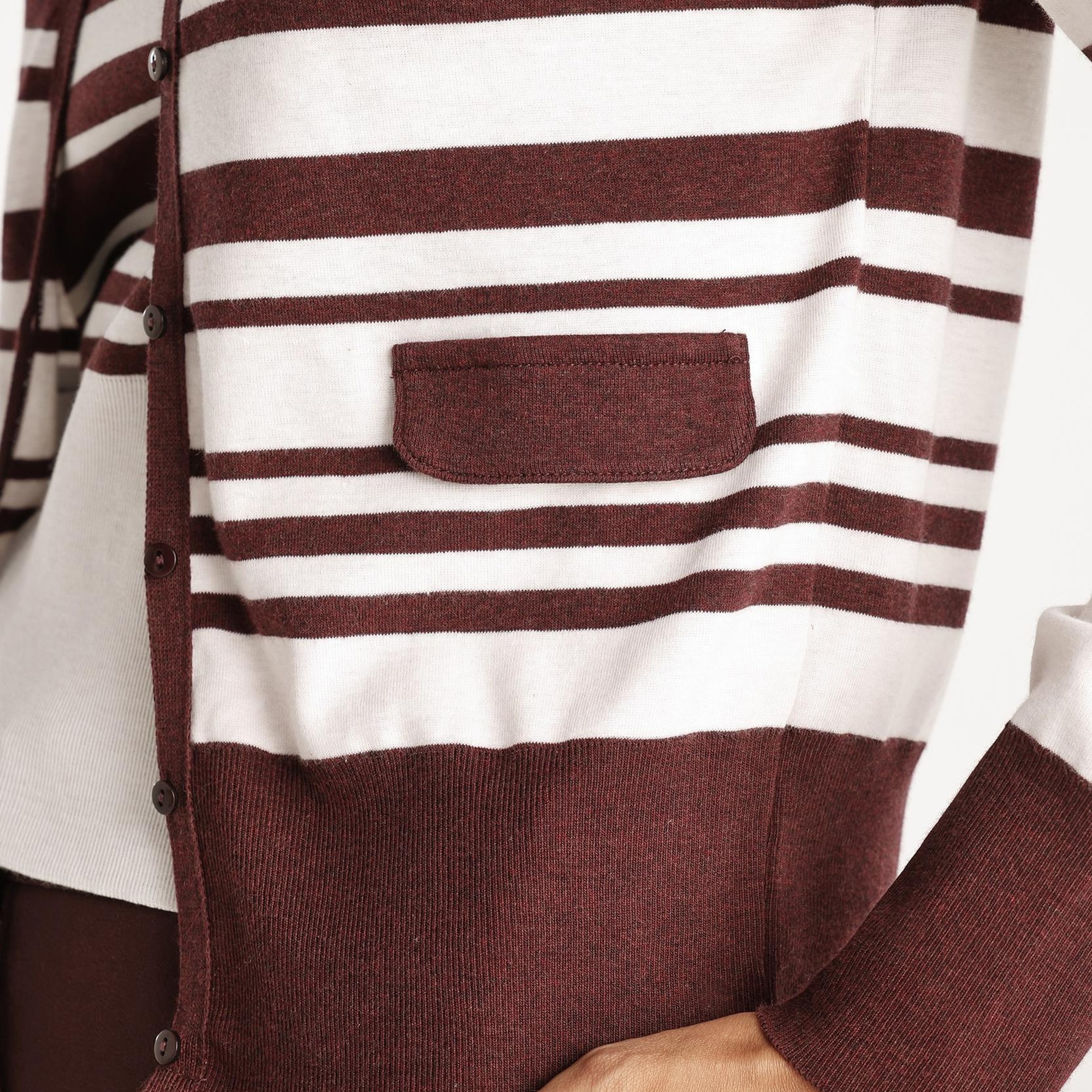 YARGICI Cep Detayli Bisiklet Yaka Triko