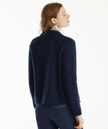  YARGICI Ceket Yakalı Triko Hırka