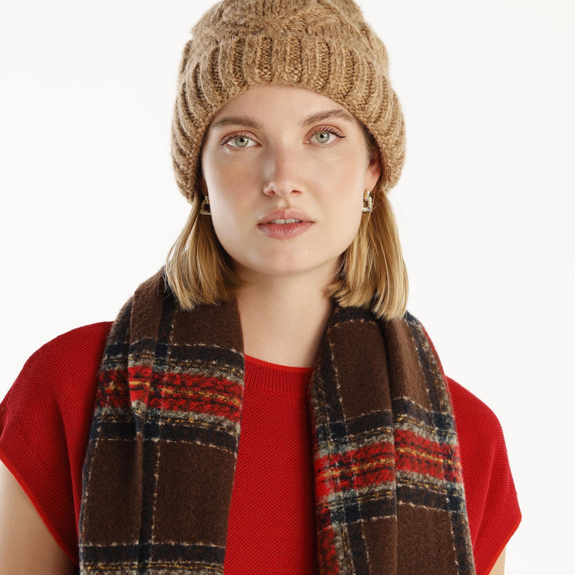 YARGICI Örgü Metalik Detaylı Bere