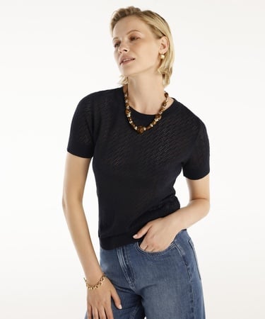  YARGICI Bisiklet Yaka Kısa Kollıu Triko