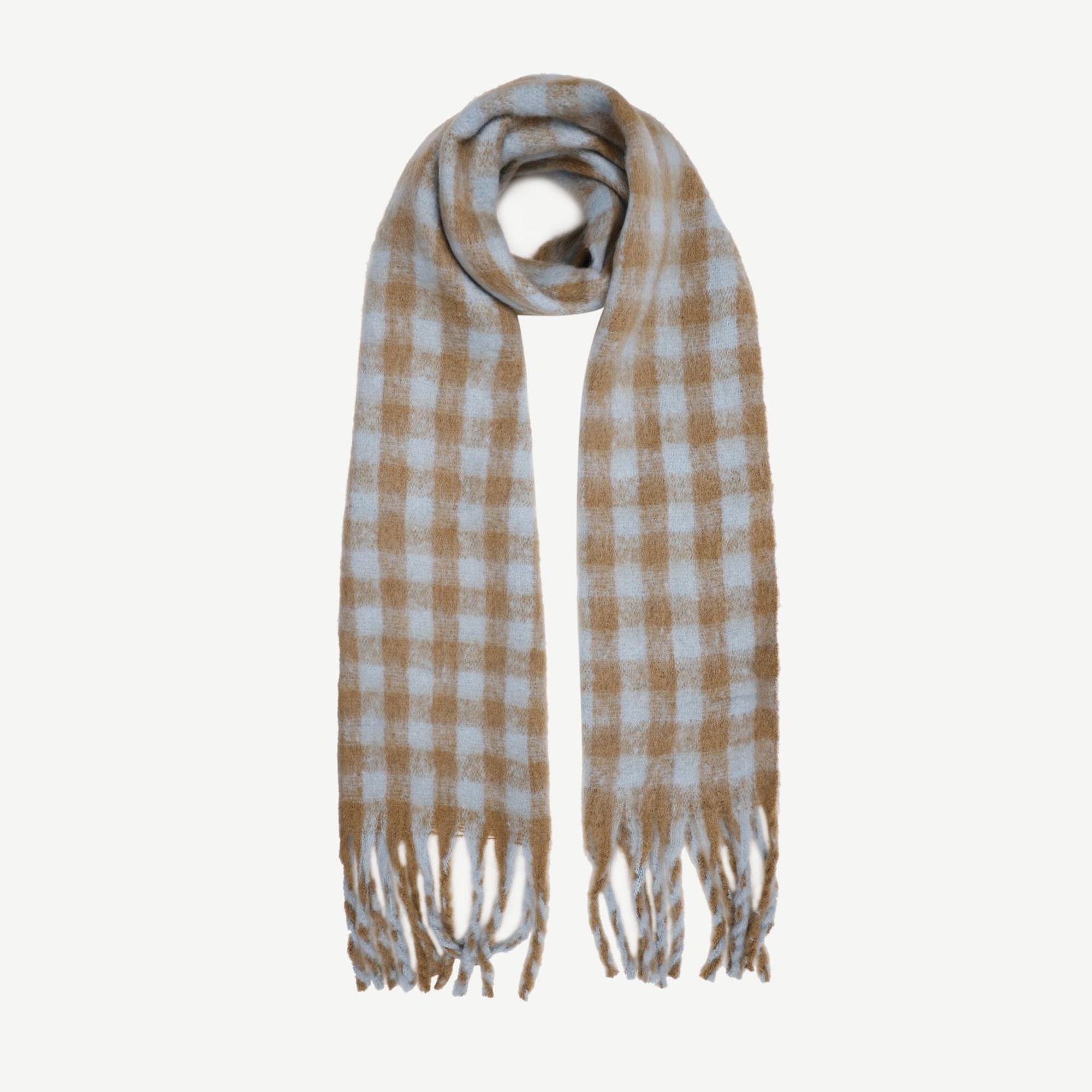 YARGICI Küçük Kare Desenli Şal