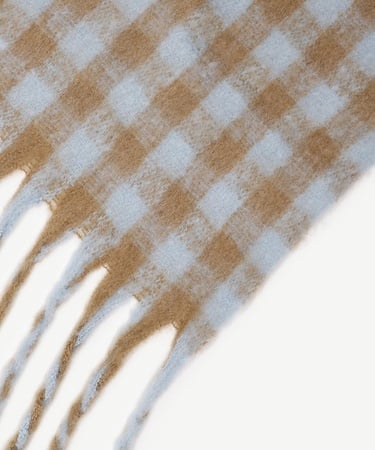  YARGICI Küçük Kare Desenli Şal