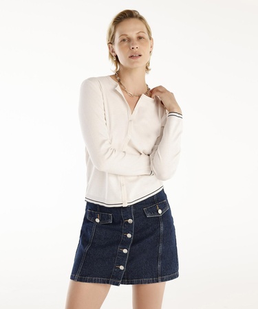  YARGICI Bisiklet Yakalı Hırka Triko