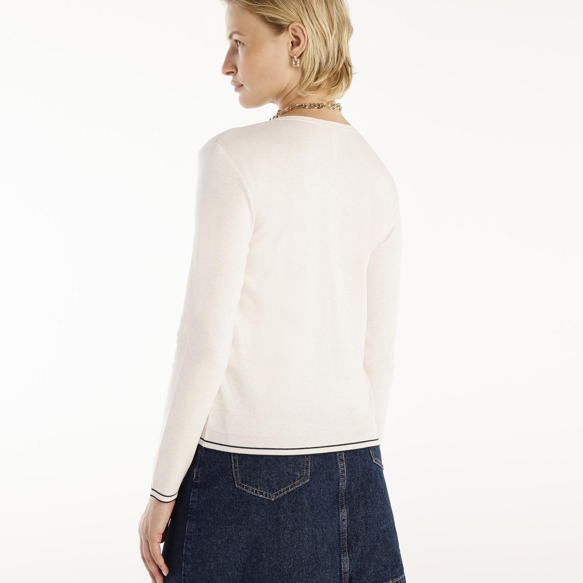 YARGICI Bisiklet Yakalı Hırka Triko