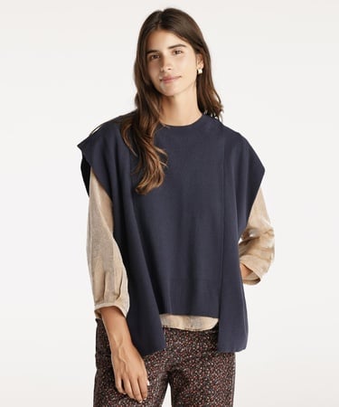  YARGICI Panel Detaylı Triko Yelek