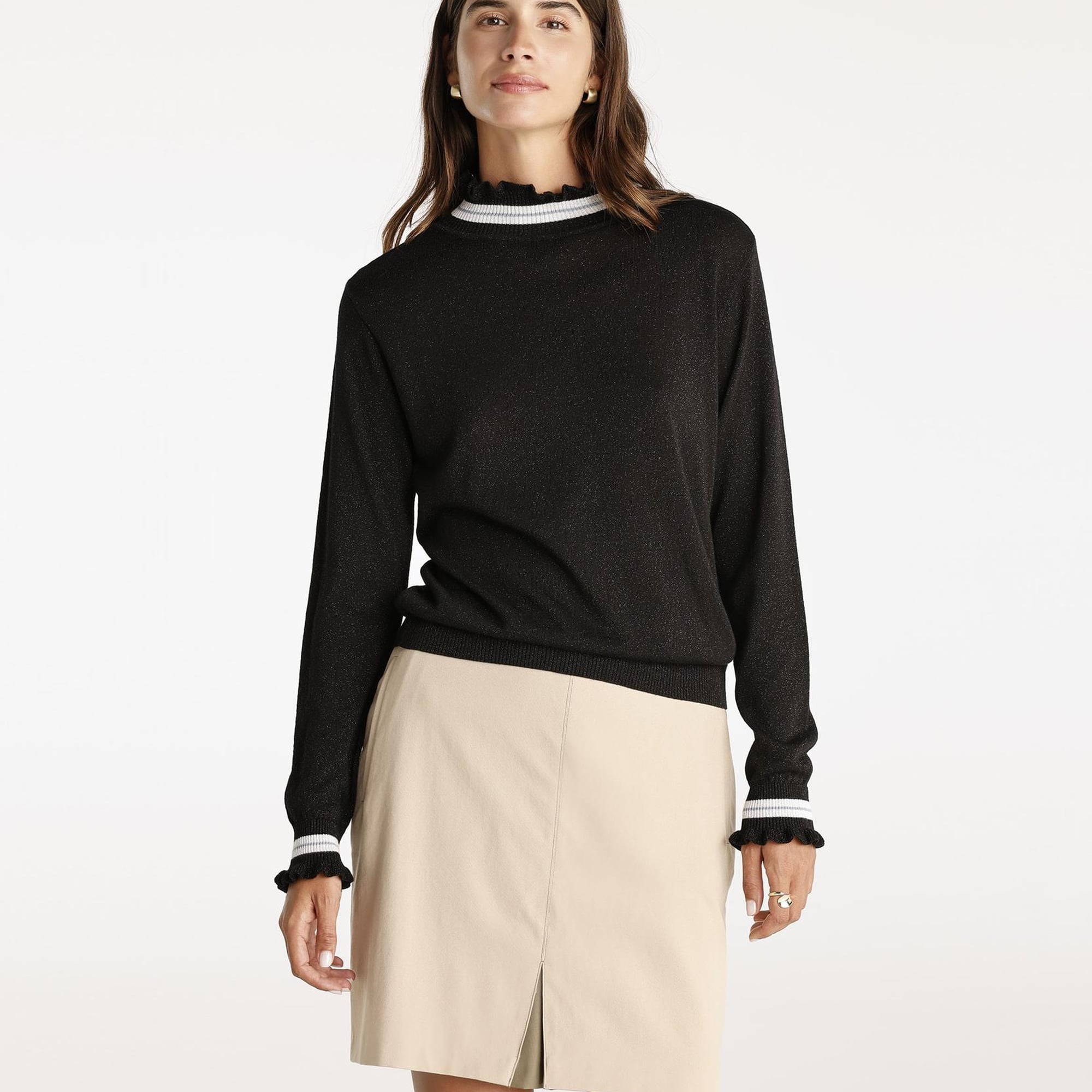 YARGICI Bisiklet Yakalı Kazak