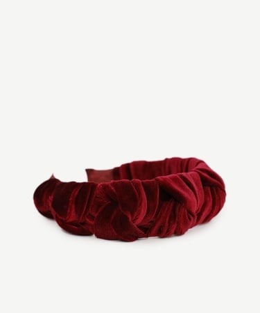  YARGICI Örgü Detaylı Kadife Taç